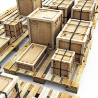 Container, Kisten und Paletten aus Vollholz werden aufgrund ihrer Stabilität und Belastbarkeit häufig im Export eingesetzt 